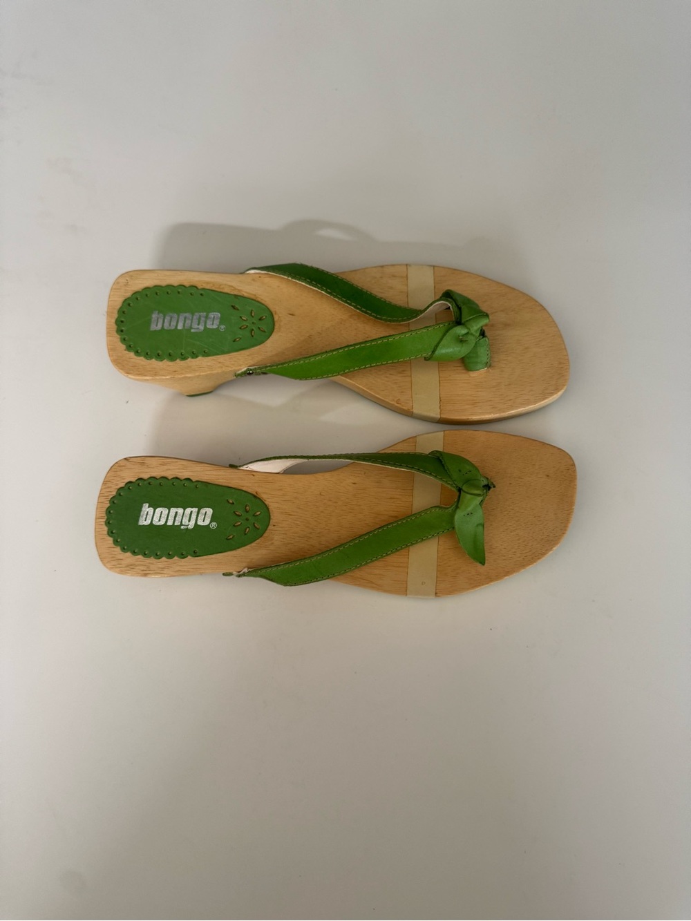 Y2K Wooden Kitten Heel Sandals - Picture 5 of 6